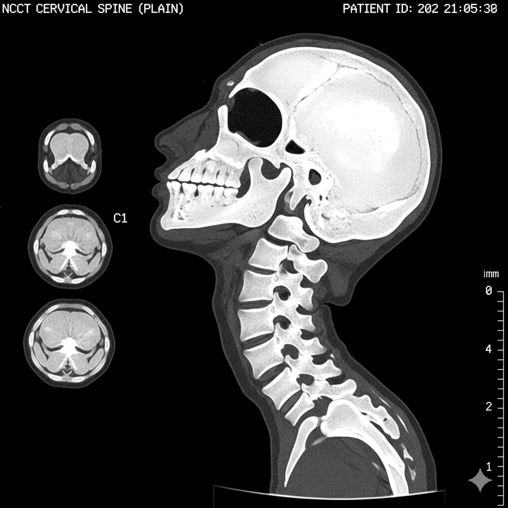 NCCT CERVICAL SPINE (PLAIN)