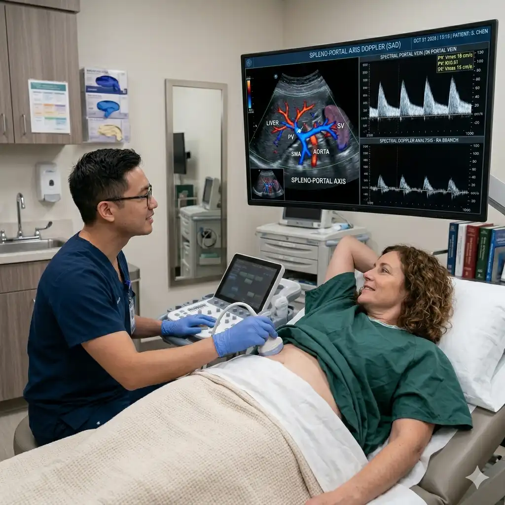 USG SPA- SPLENO-PORTAL AXIS DOPPLER