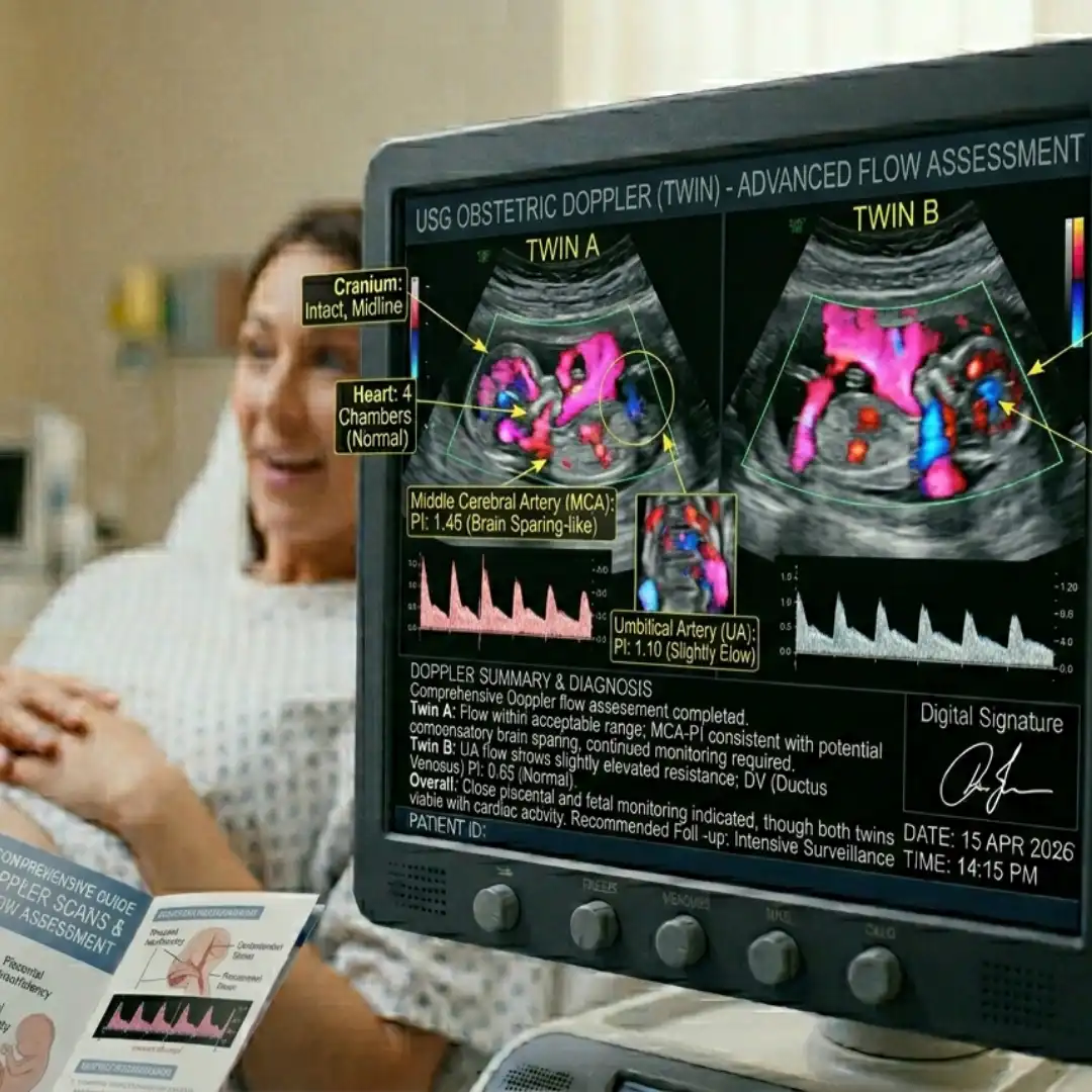 USG OBSTETRIC DOPPLER (TWIN)