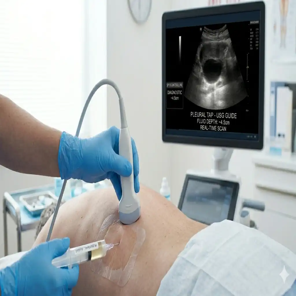 USG GUIDED PLEURAL TAP DIAGNOSTIC