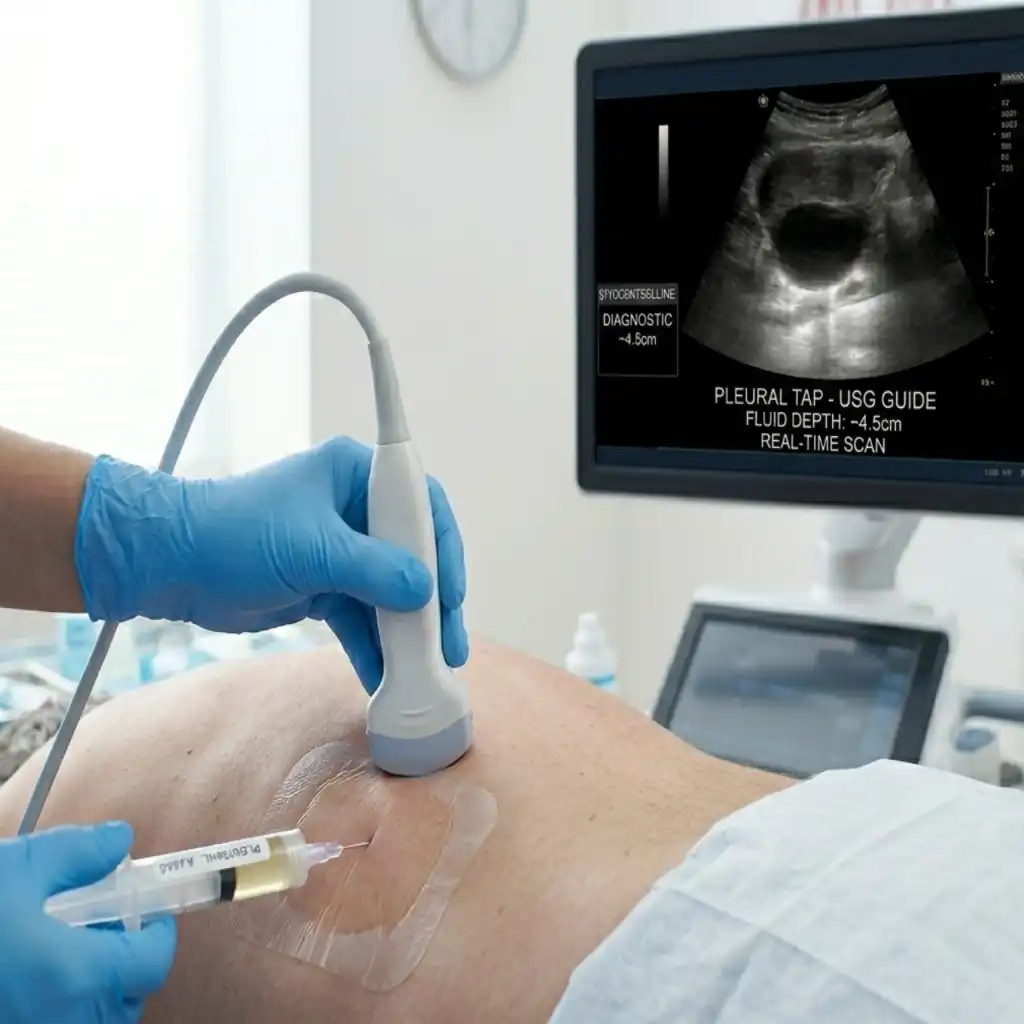 USG GUIDED ASCITIC TAP THERAPUTIC